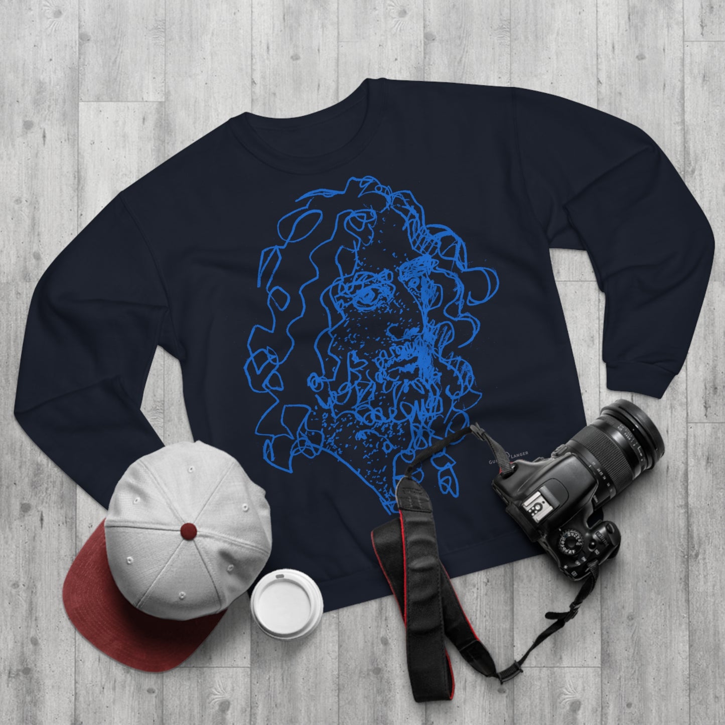 Unisex Crew Neck Sweatshirt (EU) - Motiv Montenegro (blau) & Montenegro (rot)