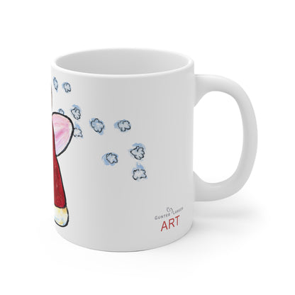 Ceramic Mug (EU) - Motiv: Engel 2, Schneeflocken