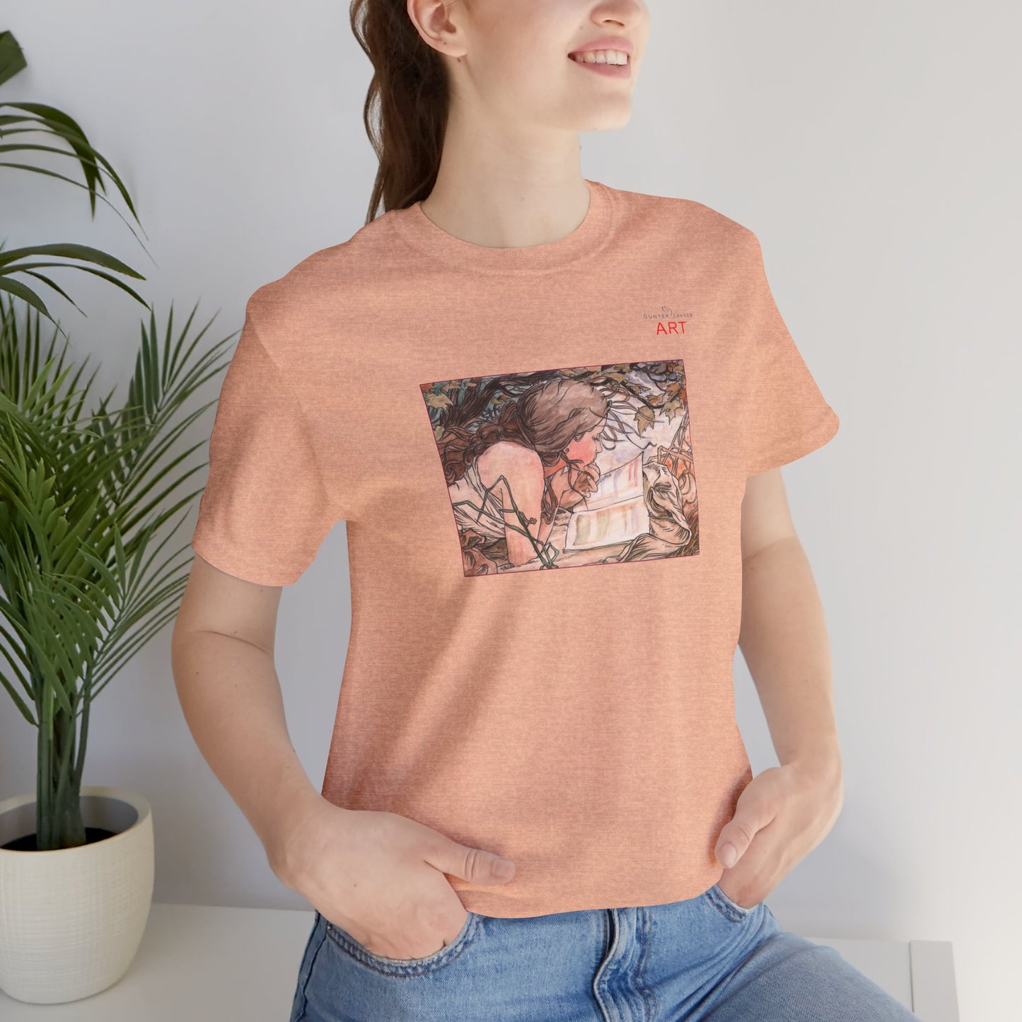 Jersey Short Sleeve Tee - Motiv: Front Antonia, H 15,73 cm