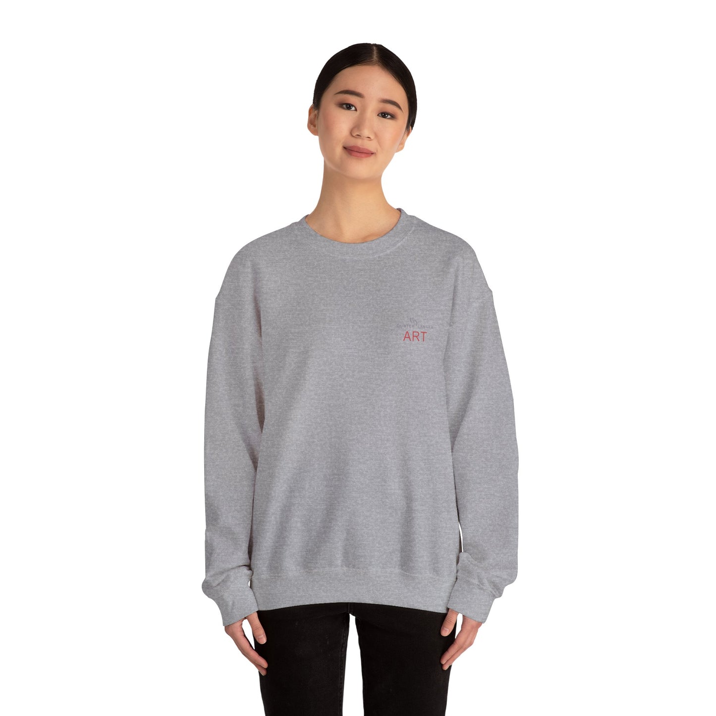Unisex Heavy Blend™ Crewneck Sweatshirt - Motiv: Front Logo & Rückseite Pauline