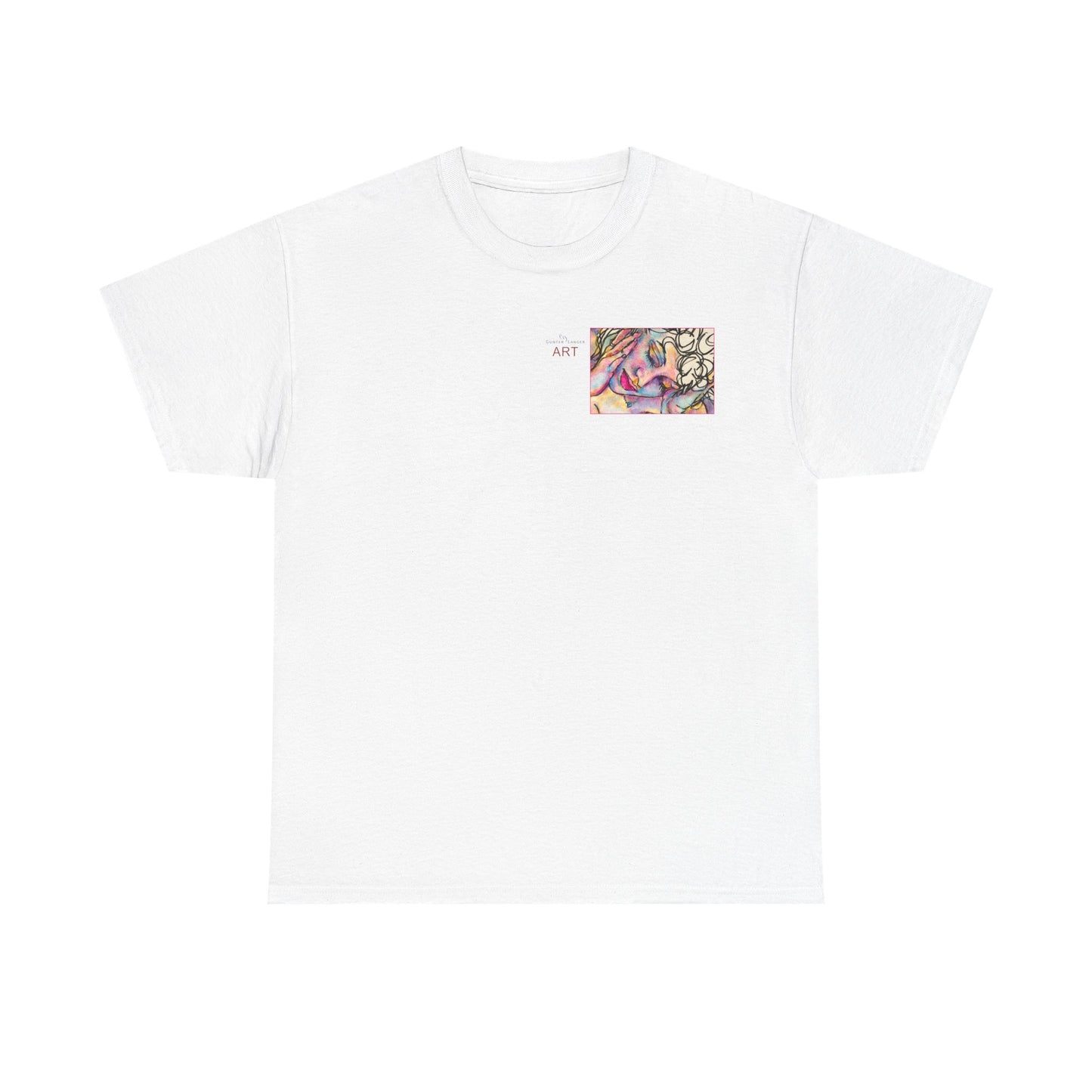 Unisex Heavy Cotton Tee - Motiv:  Motiv: Front Mara, H 9 cm & Rückseite Mara, H 27 cm