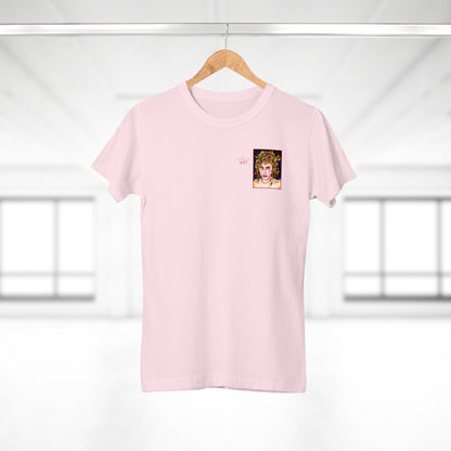 Single Jersey Women's T-shirt - Motiv: Antonietta, Front  H 9 cm & Rückseite H 37 cm