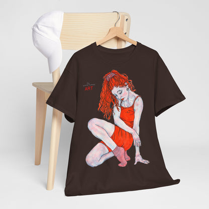 Unisex Heavy Cotton Tee - Motiv: Front Julia,  H 47 cm