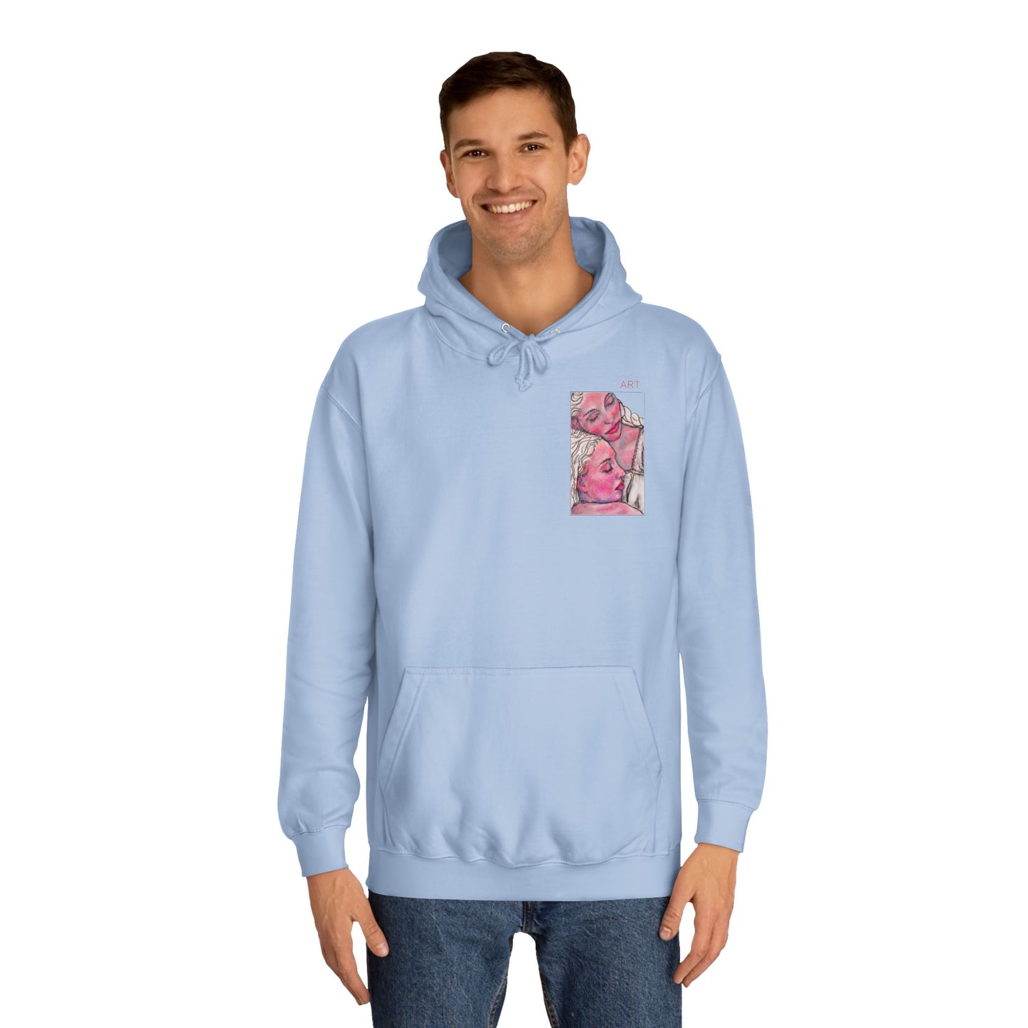 Unisex College Hoodie - Motiv: Front Zuflucht & Rückseite Zuflucht