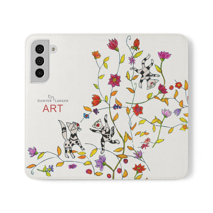 Flip Cases - Motiv: Drei Karierte Katzen auf weiß