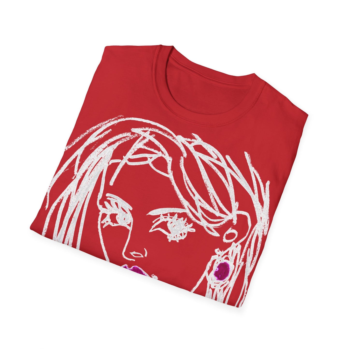 Unisex Softstyle T-Shirt - Motiv: Front Raja, H 49cm sw