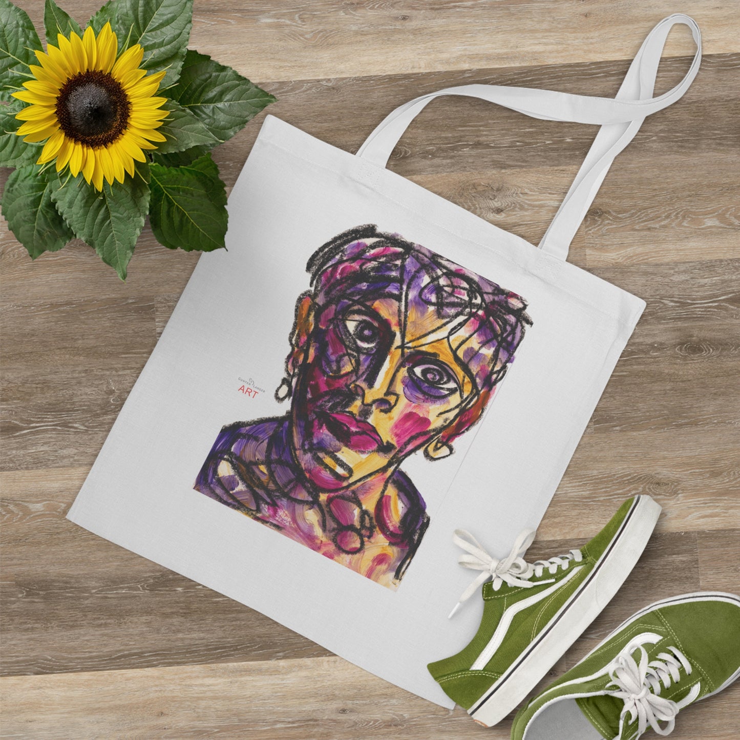 Tote Bag - Motiv: Robert, einseitig bedruckt, H 30,5 cm