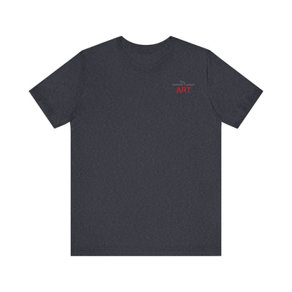 Unisex Jersey Short Sleeve Tee - Motiv: Front Logo & Rückseite Julia, H 49 cm