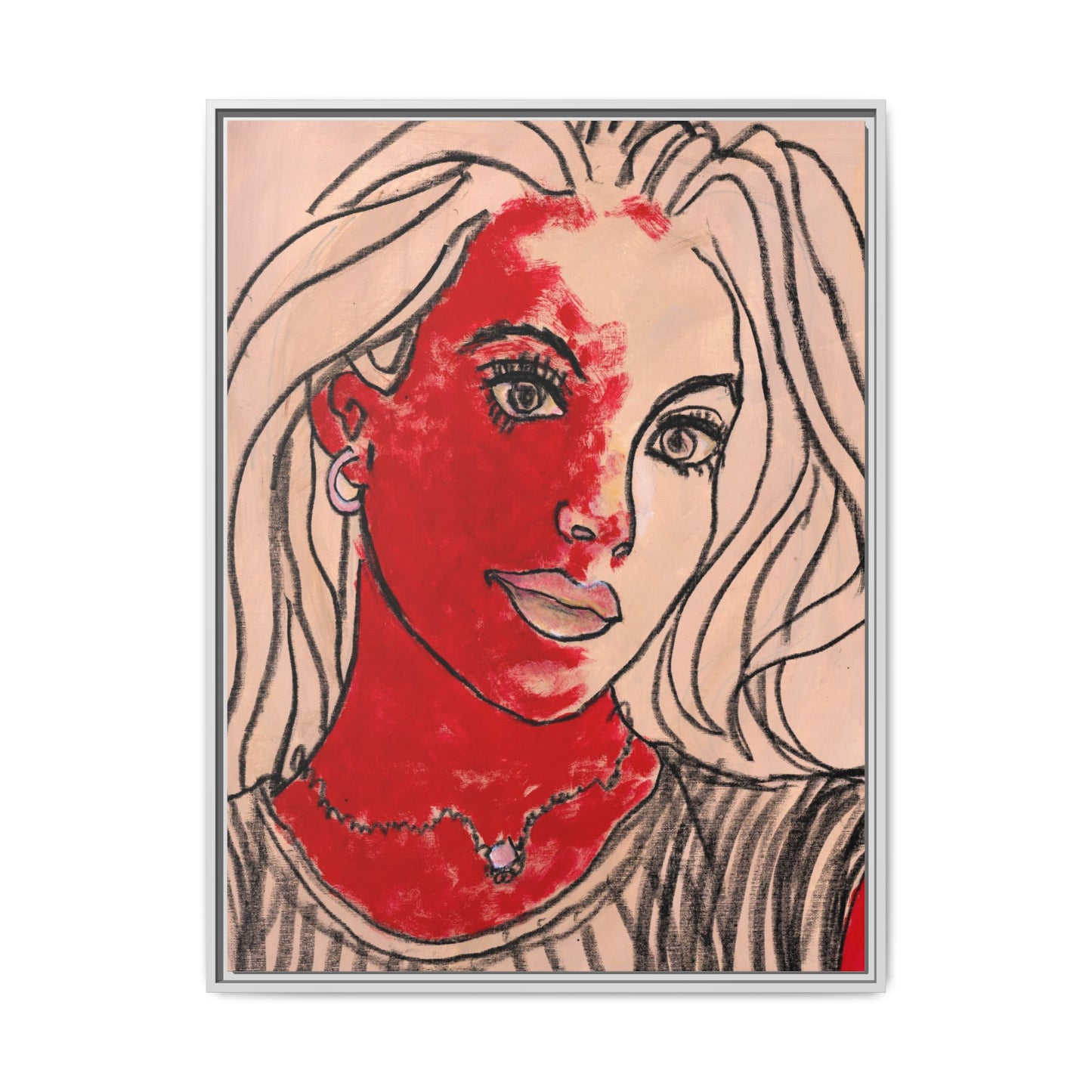 Matte Canvas, Framed (Multi-color) - Motiv: Christina, H 91,4 cm bis 152,4 cm