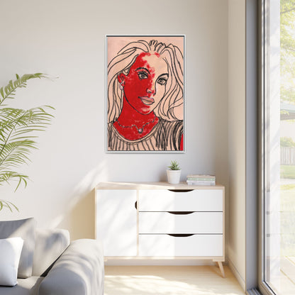 Matte Canvas, Framed (Multi-color) - Motiv: Christina, H 91,4 cm bis 152,4 cm