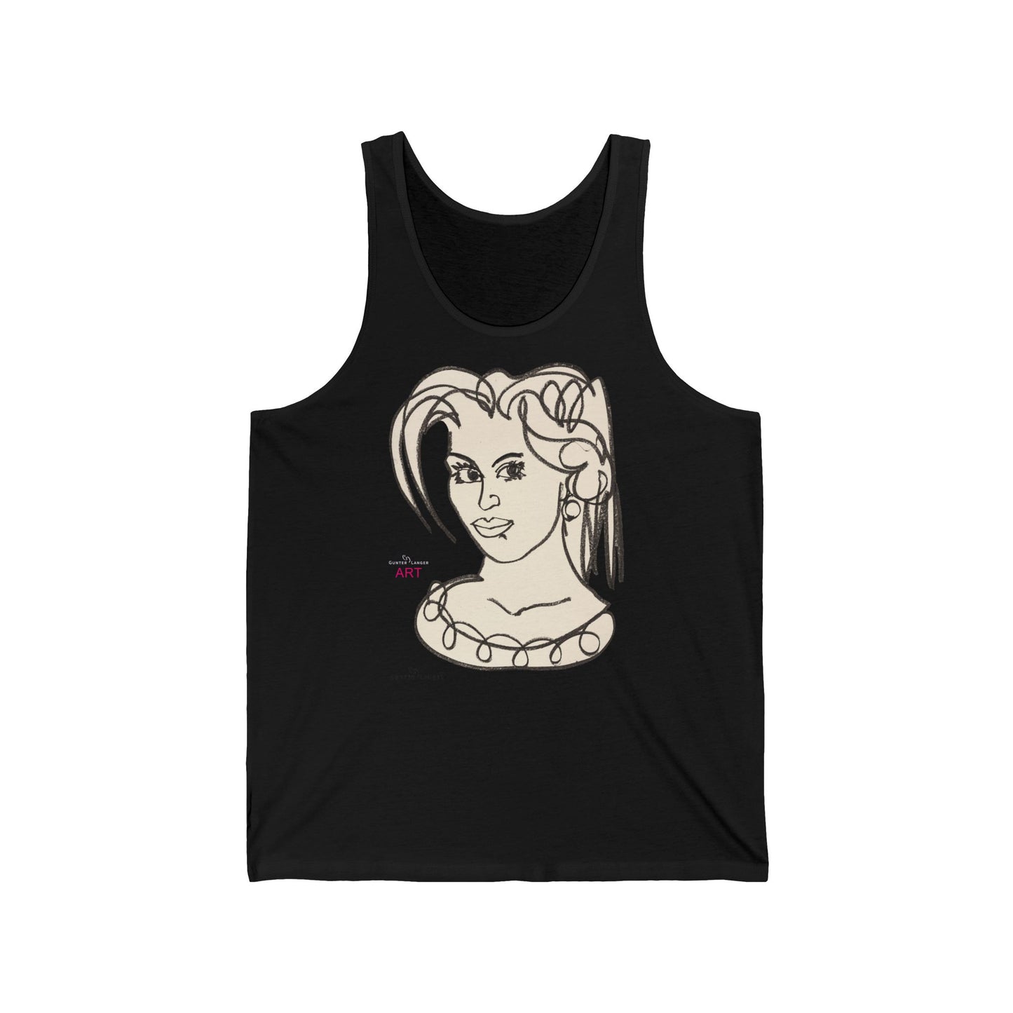 Unisex Jersey Tank- Motiv "Magda" H 32 cm