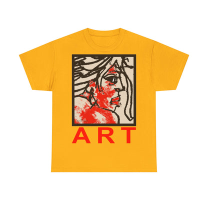 Unisex Heavy Cotton Tee  - Motiv: Front Ria, H 48,5 cm