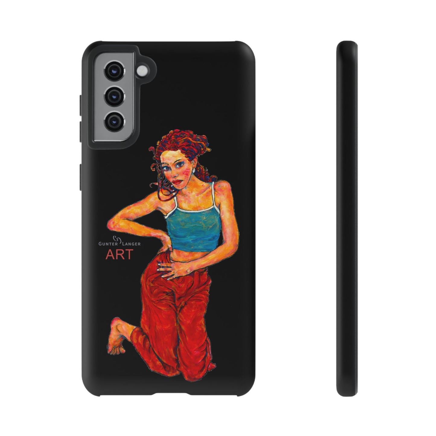 Tough Cases - Google Pixel - Samsung Galaxy - Motiv: Lea, Schwarz