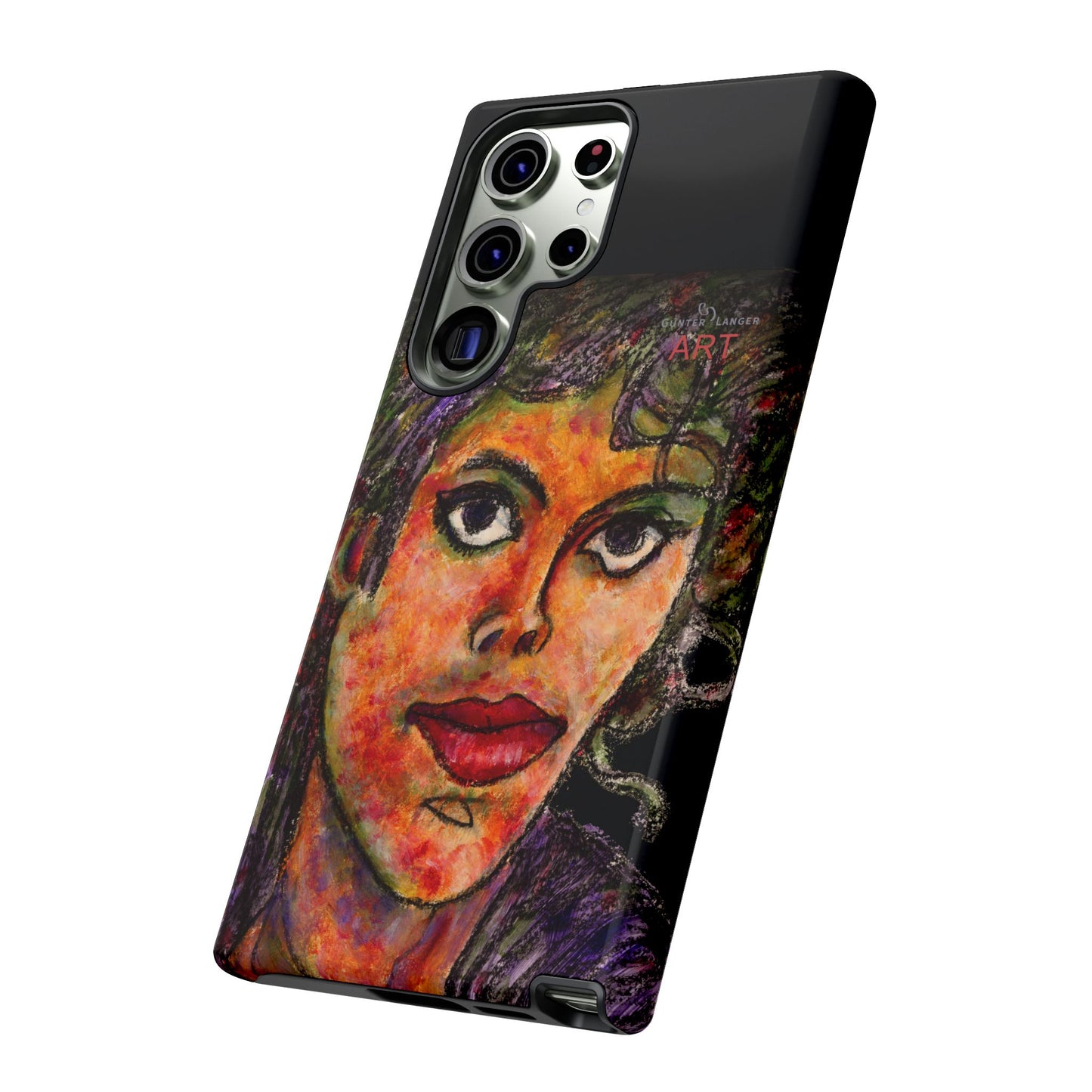 Tough Cases - Google Pixel - Samsung Galaxy - Motiv: MJ, Schwarz