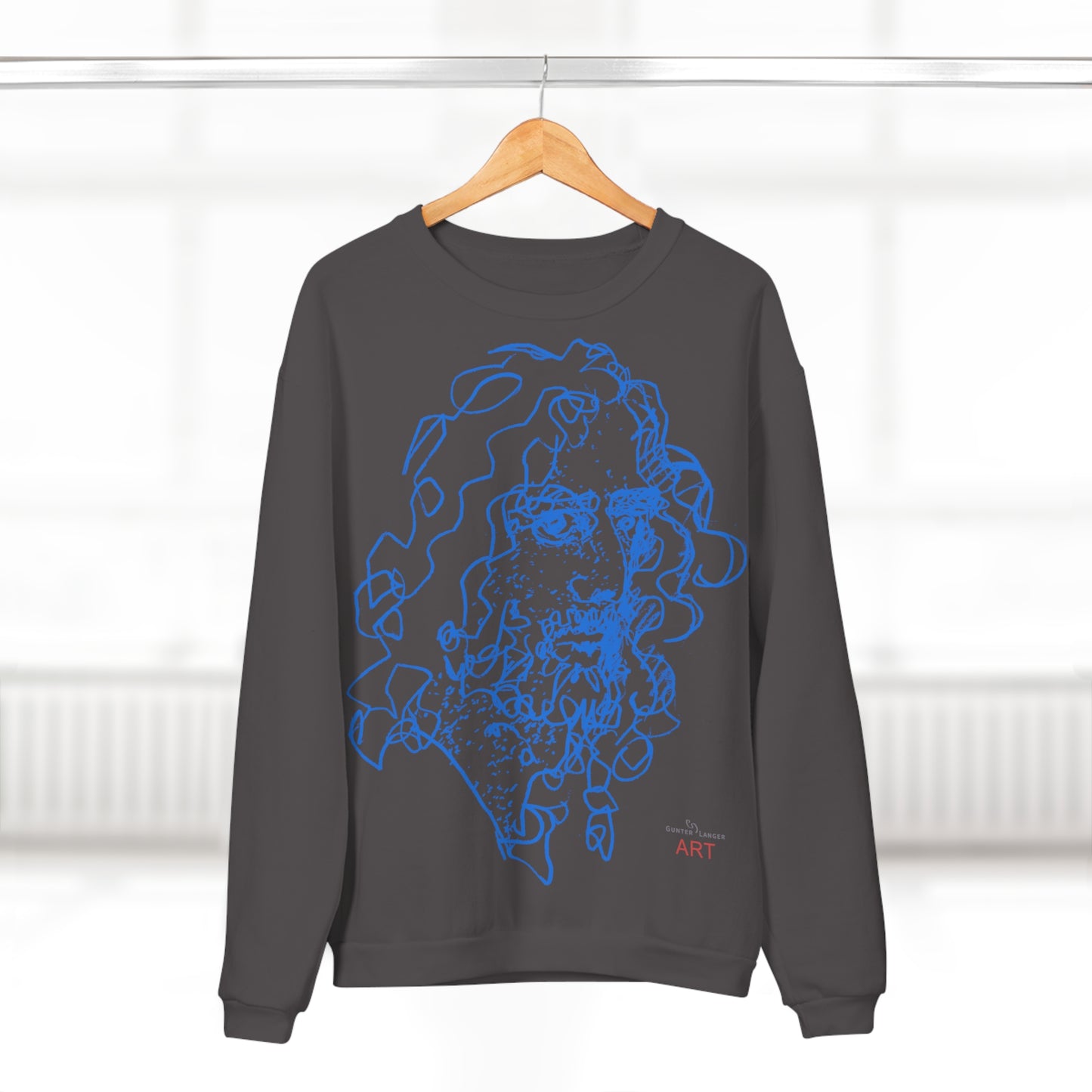 Unisex Crew Neck Sweatshirt (EU) - Motiv Montenegro (blau) & Montenegro (rot)