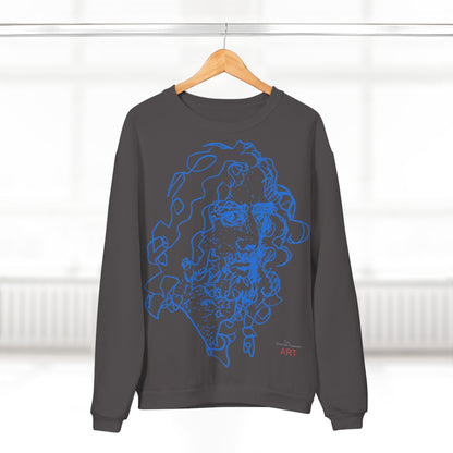 Unisex Crew Neck Sweatshirt (EU) - Motiv Montenegro (blau) & Montenegro (rot)