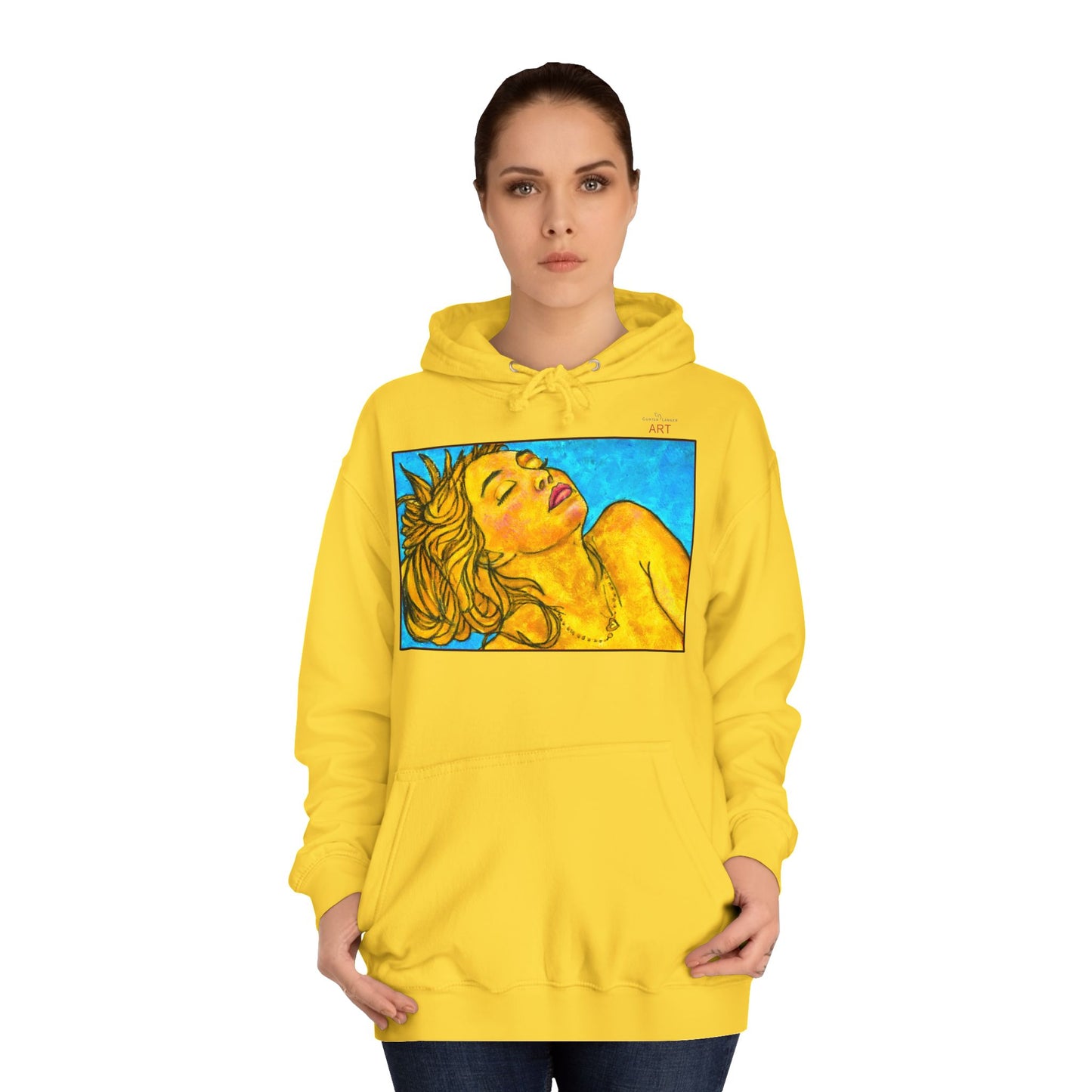 Unisex College Hoodie - Motiv: Front Fine, H 24,0 cm