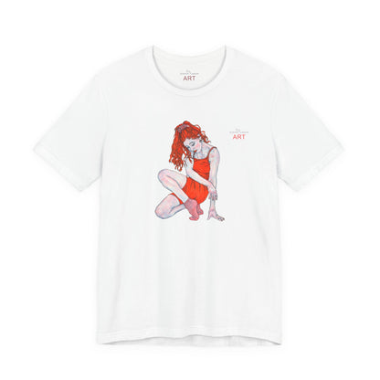 Unisex Jersey Short Sleeve Tee - Motiv: Front Julia, H 25 cm