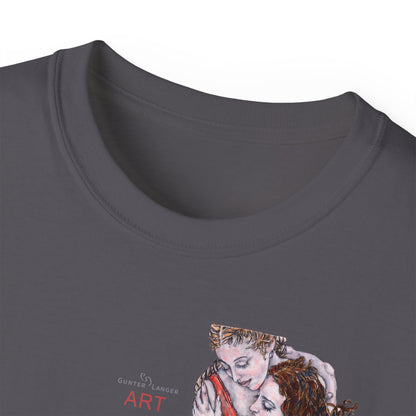 Unisex Ultra Cotton Tee - Mutter und Tochter - Motiv Bei dir (klein) & Bei dir (groß)