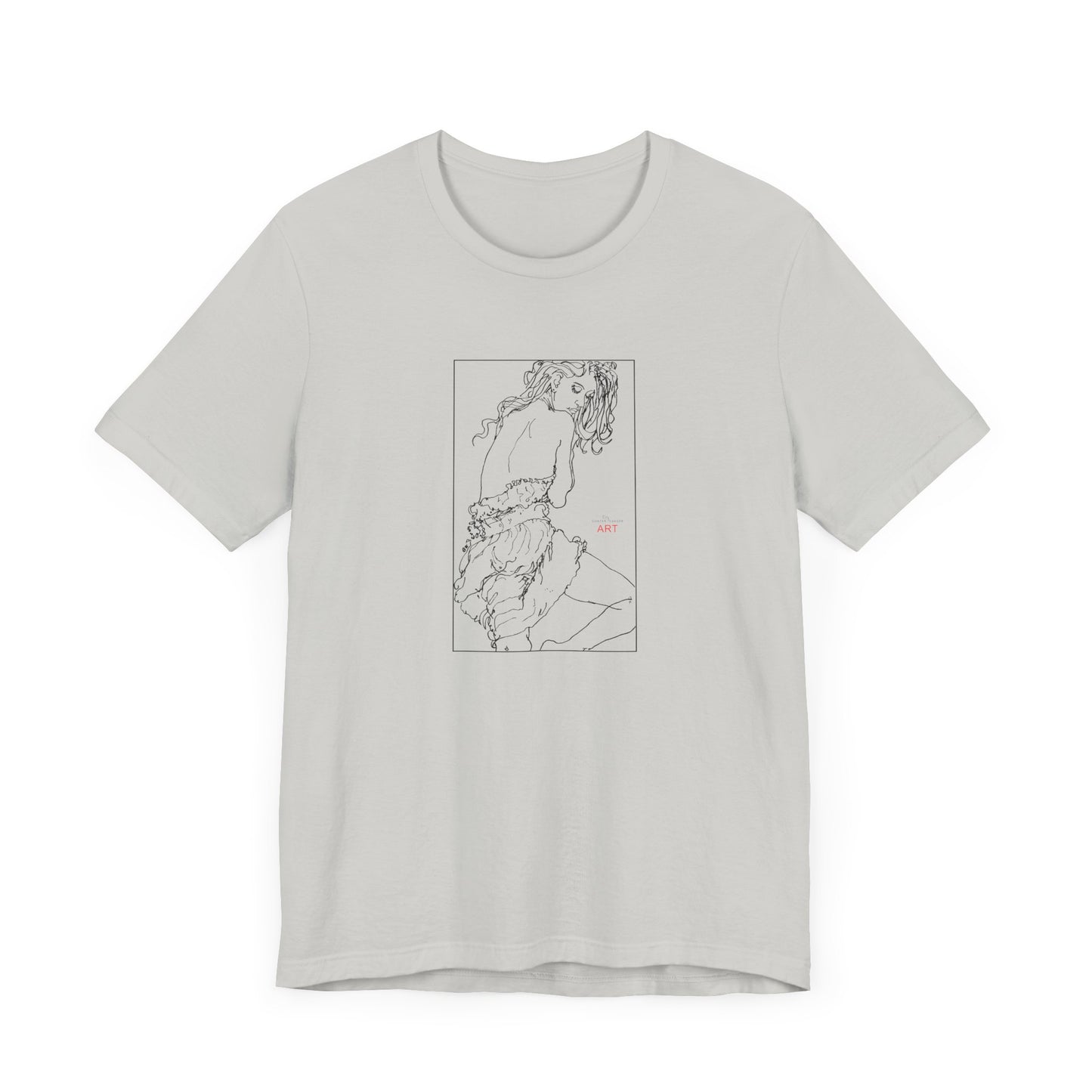 Unisex Jersey Short Sleeve Tee - Motiv: Front Giselle, im Kasten H 25 cm