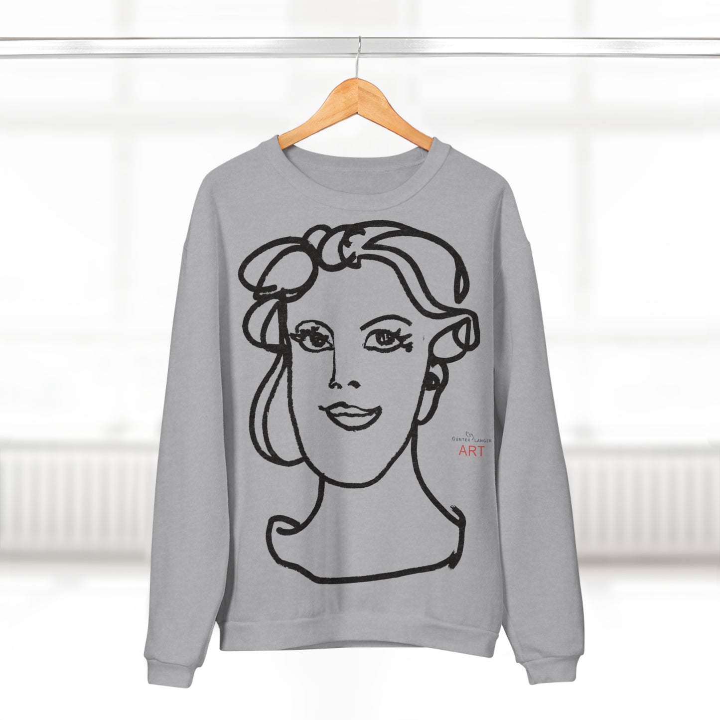 Unisex Crew Neck Sweatshirt (EU) - Motiv: Front Gia & Rückseite Gia