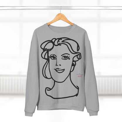 Unisex Crew Neck Sweatshirt (EU) - Motiv: Front Gia & Rückseite Gia