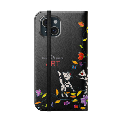 Flip Cases - Motiv: Waldnymphen, Schwarz, Seifenblasen