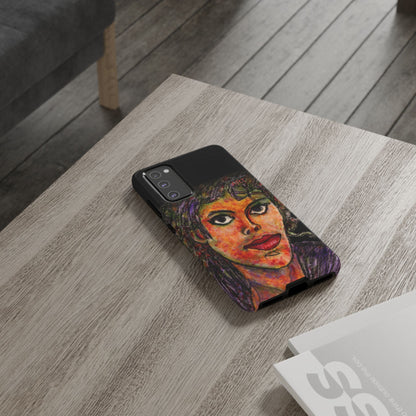 Tough Cases - Google Pixel - Samsung Galaxy - Motiv: MJ, Schwarz