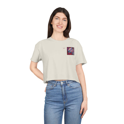 Women's Crop Tee  - Motiv: Valea, H 8 cm