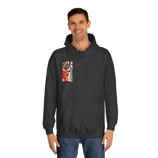 Unisex College Hoodie - Motiv: Front Ria (Ausschnitt H17,3 cm) & Rückseite Ria,  H48,5 cm