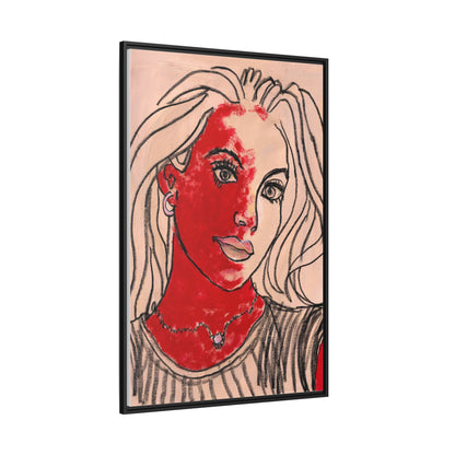 Matte Canvas, Framed (Multi-color) - Motiv: Christina, H 91,4 cm bis 152,4 cm