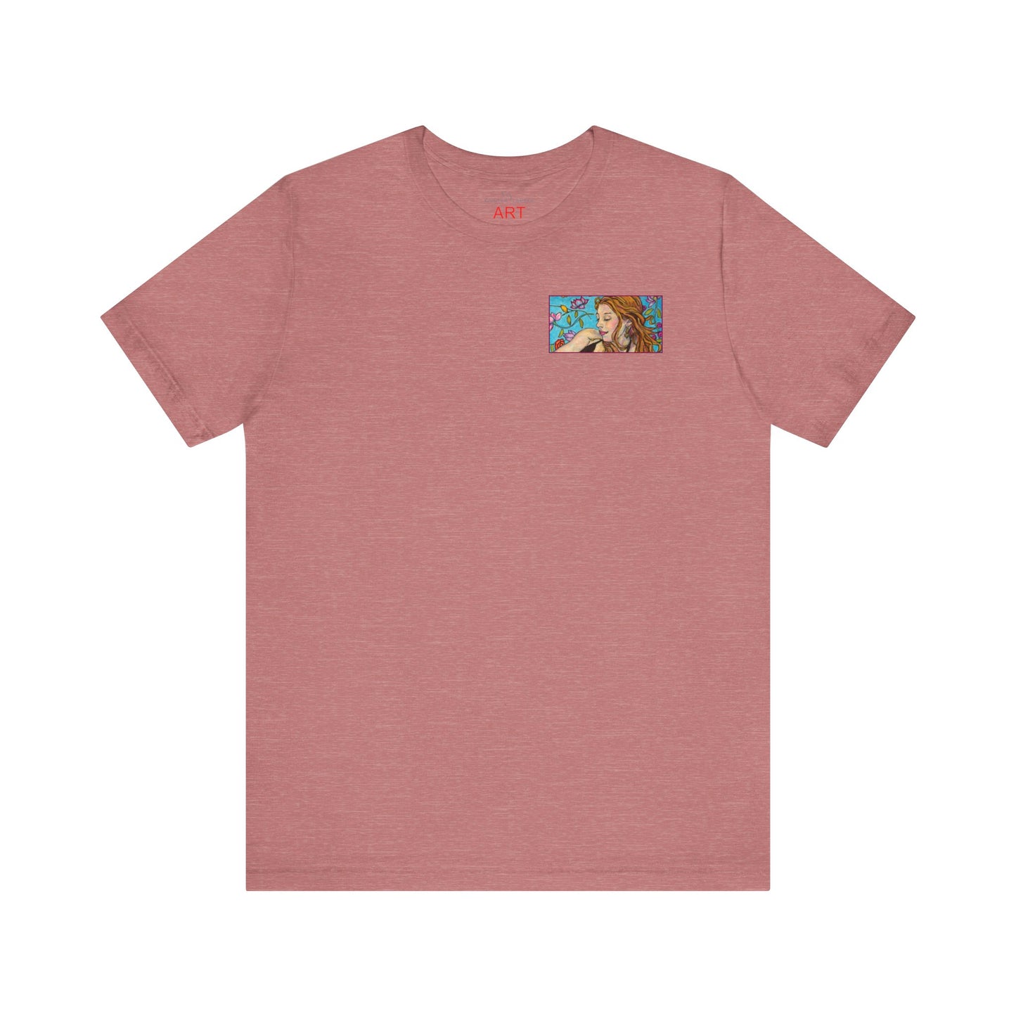 Unisex Jersey Short Sleeve Tee - Motiv: Ida (Ausschnitt H 5,8 cm), Neck Label