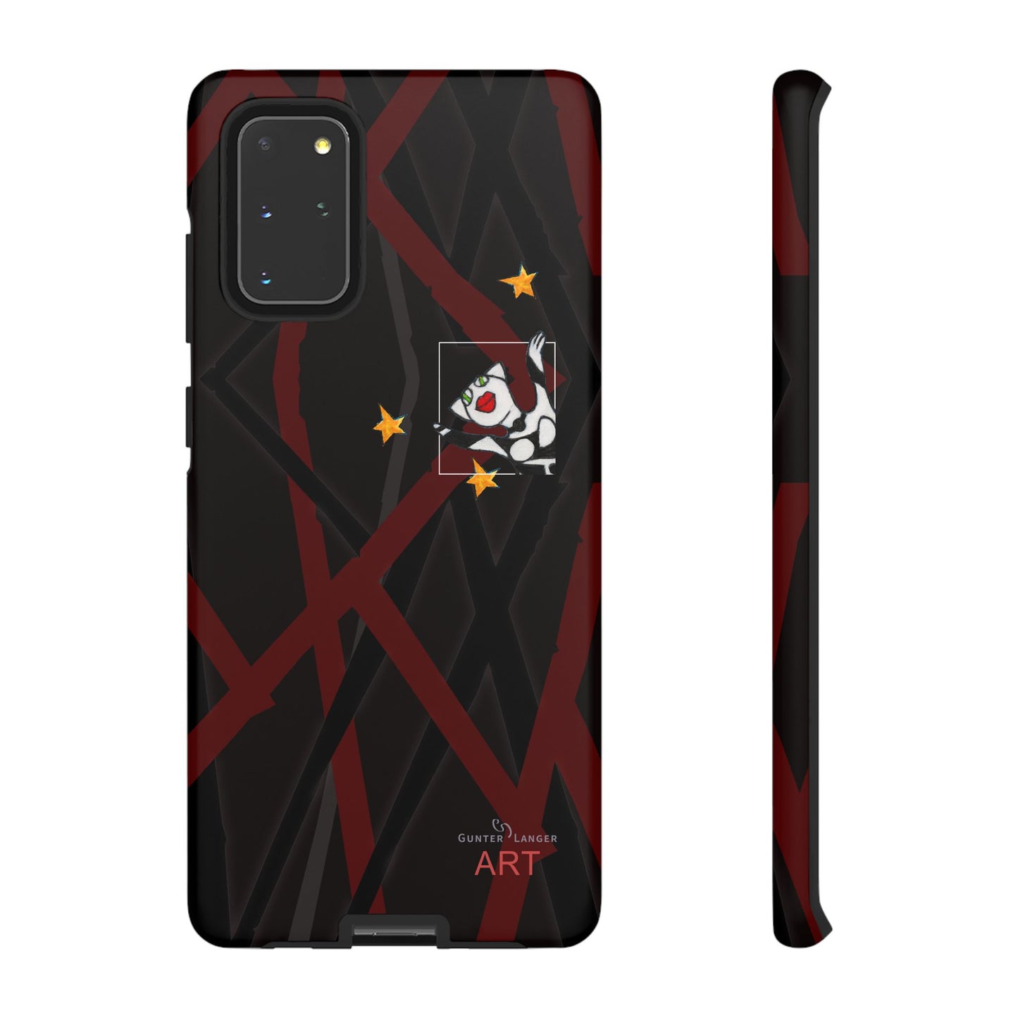 Tough Cases - Google Pixel - Samsung Galaxy - Motiv:  "Miau" klein H 8 cm, Sternenhimmel, Mikado3