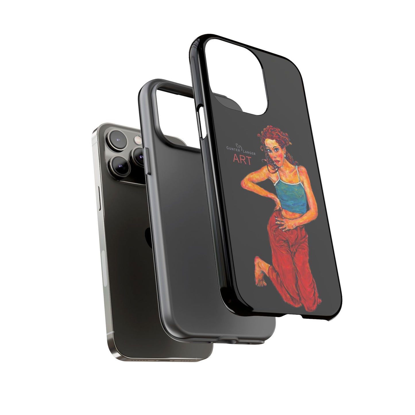 Tough Cases - iPhone - Motiv: Lea, Schwarz