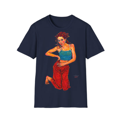Unisex Softstyle T-Shirt - Motiv: Front Lea, H 49 cm