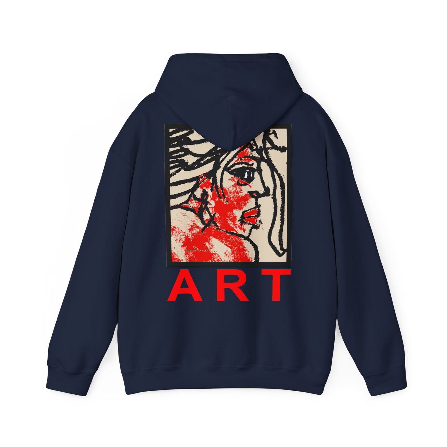 Unisex Heavy Blend™ Hooded Sweatshirt - Motiv: Rückseite "Ria", H43 cm
