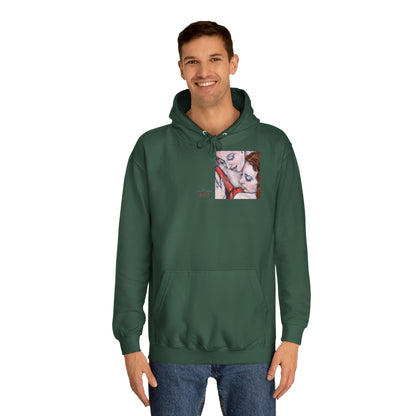 Unisex College Hoodie - Motiv: Front Bei dir & Rückseite Bei dir