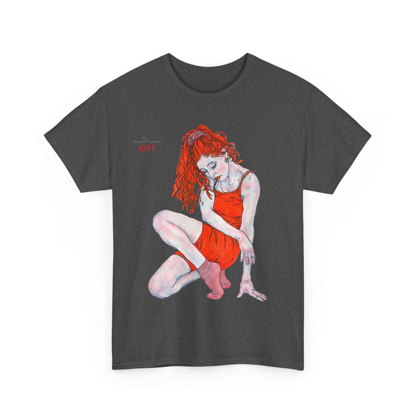 Unisex Heavy Cotton Tee - Motiv: Front Julia, H 41 cm