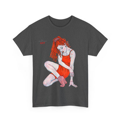 Unisex Heavy Cotton Tee - Motiv: Front Julia, H 41 cm
