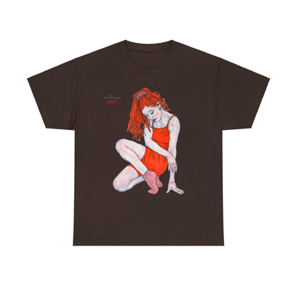 Unisex Heavy Cotton Tee - Motiv: Front Julia, H 41 cm