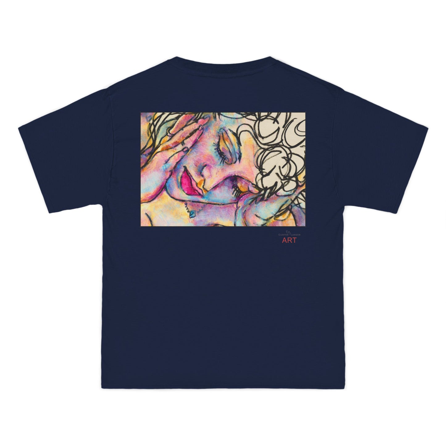 Beefy-T®  Short-Sleeve T-Shirt - Motiv: Front Mara, H 20 cm & Rückseite Mara, H 26 cm