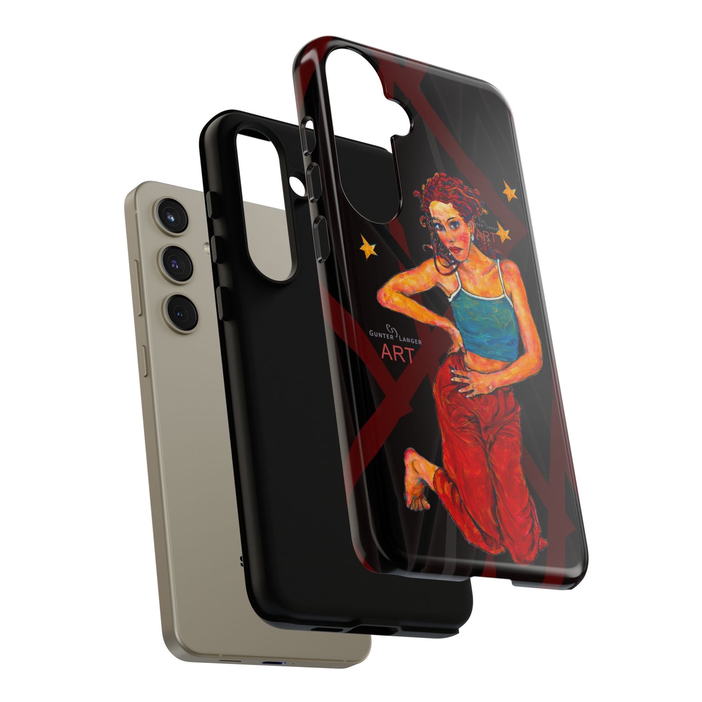 Tough Cases - Google Pixel - Samsung Galaxy - Motiv: Lea, Sternenhimmel, Mikado3