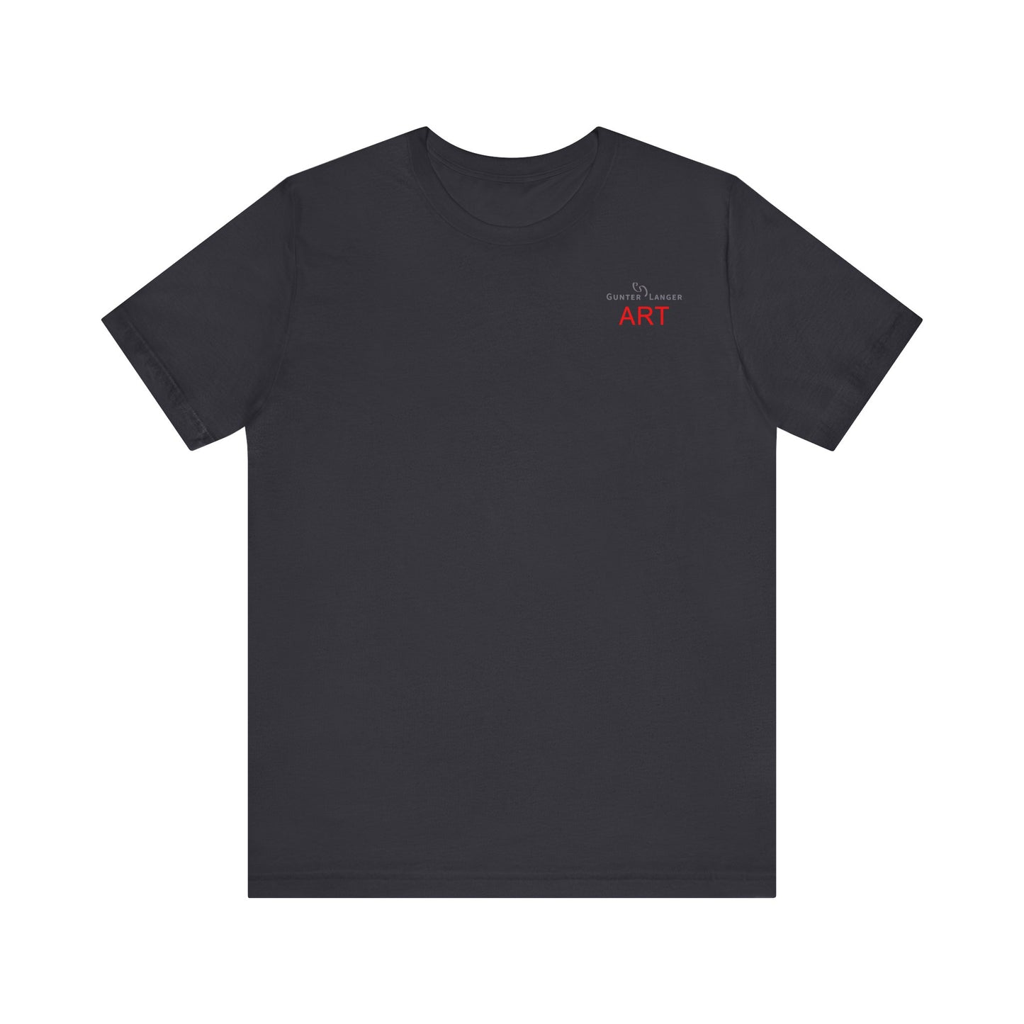 Unisex Jersey Short Sleeve Tee - Motiv: Front Logo & Rückseite Julia, H 49 cm
