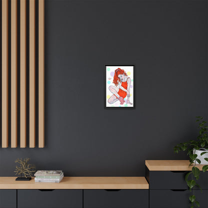 Matte Canvas, Framed (Multi-color) - Motiv:  Julia, Farbkreise, Format klein H 30,5 bis 76,2 cm