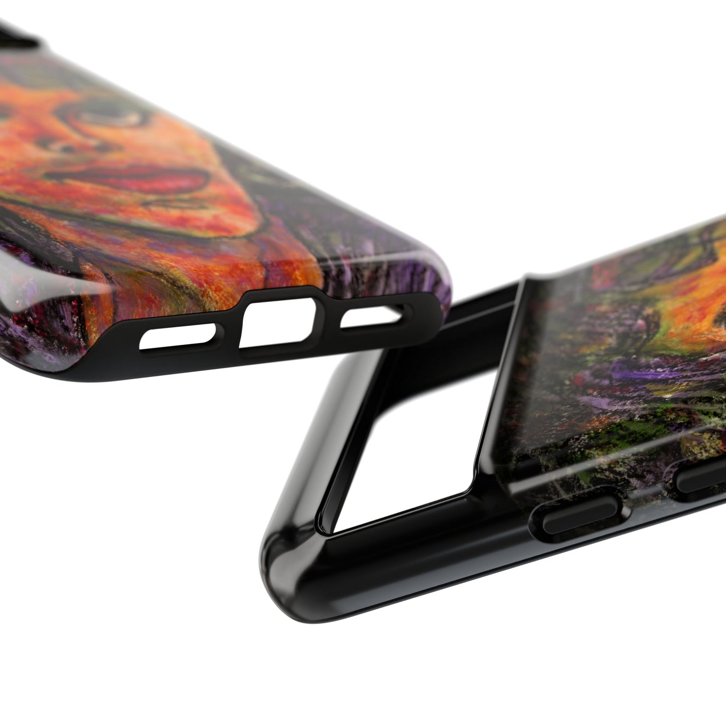 Tough Cases - Google Pixel - Samsung Galaxy - Motiv: MJ, Schwarz