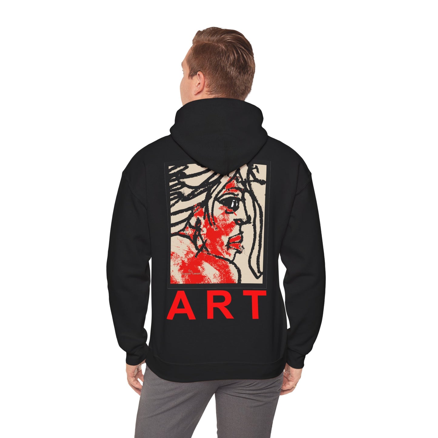 Unisex Heavy Blend™ Hooded Sweatshirt - Motiv: Rückseite "Ria", H43 cm