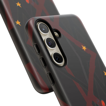 Tough Cases - Google Pixel - Samsung Galaxy - Motiv: Katze schwebt und Ranken, H 5,26 cm, Mikado3