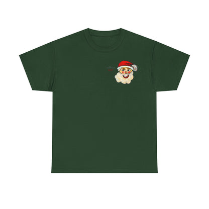 Unisex Heavy Cotton Tee - Motiv: Weihnachtsmann, H 13 cm