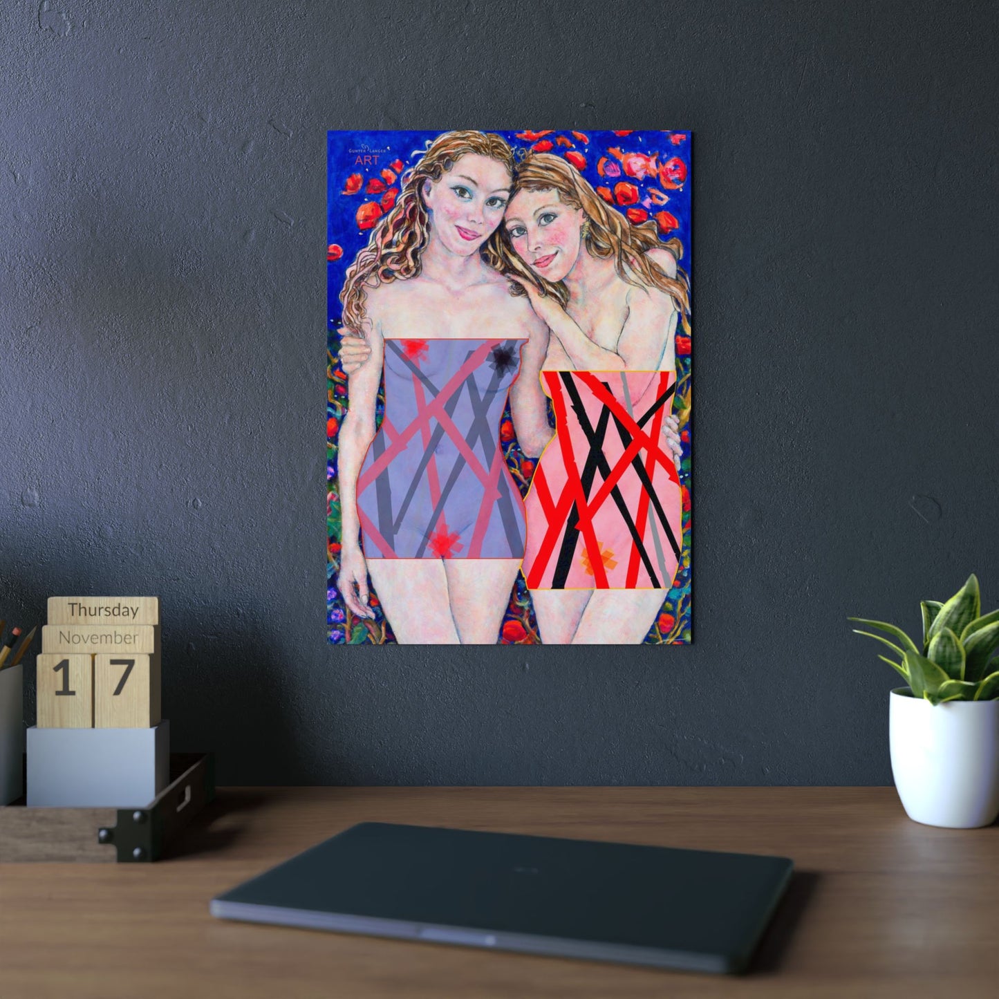 Aluminum Composite Panels - Motiv: "Freundinnen" bis H 59 cm