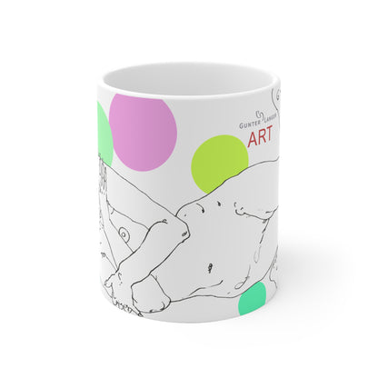 Ceramic Mug (EU) - Motiv: Leonie, Farbkreise